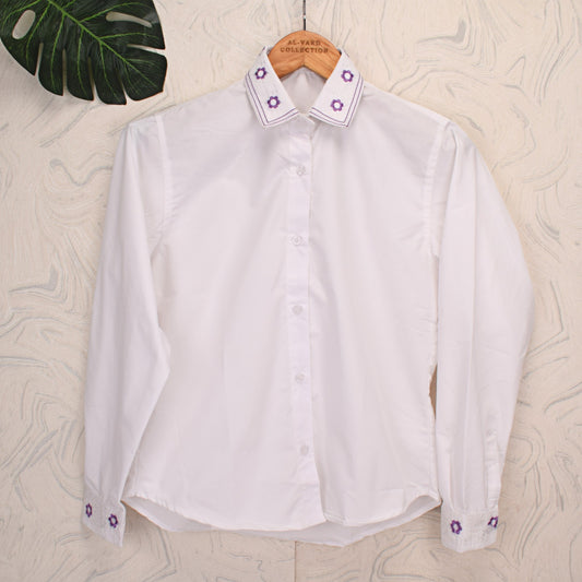 Al Vard Shirt With Embroidery