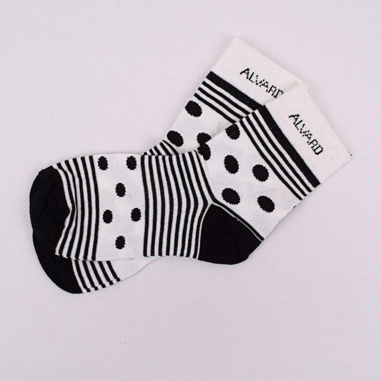 Ladies Stripes With Polka Dots Socks